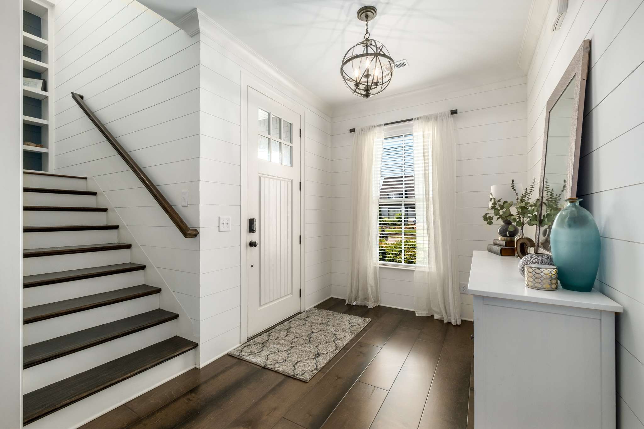 107 Vanner Road Mount Juliet, TN 37122 - Photo 6 of 54 a view of entryway with stairs and wooden floor