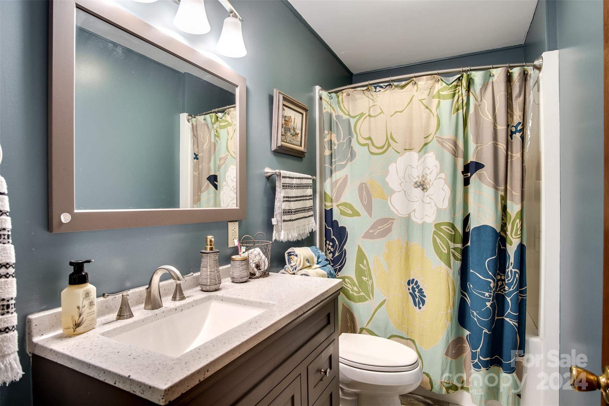 52 Sugar Loaf Road Sylva, NC 28779 - Photo 29 of 45 a bathroom with a sink toilet and shower