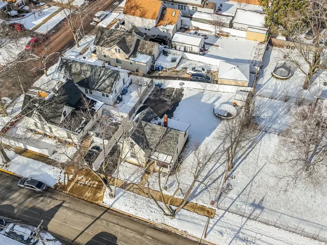 a view of a house with a street