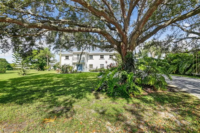 a view of a house with a tree
