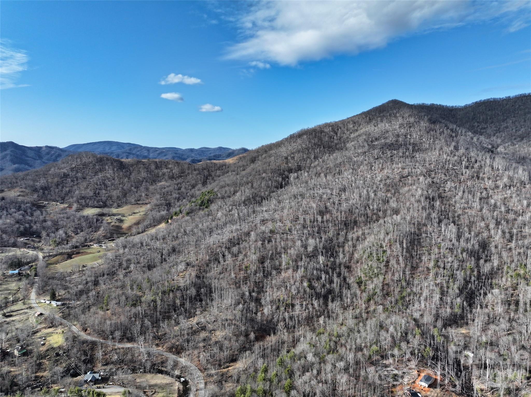 0 Fork Mountain Road Bakersville, NC 28705 - Photo 2 of 45 a view of a dry yard with mountains in the background