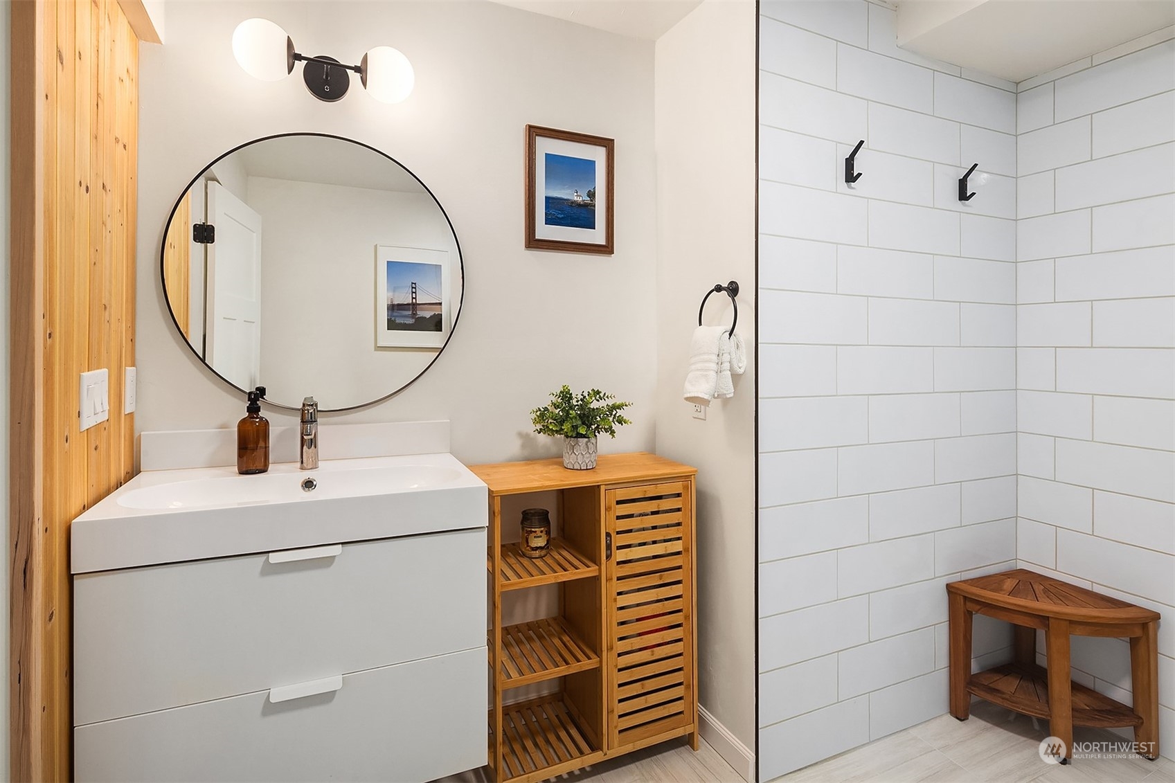 21322 2nd Drive Southeast Bothell, WA 98021 - Photo 20 of 29 a bathroom with a sink and a mirror
