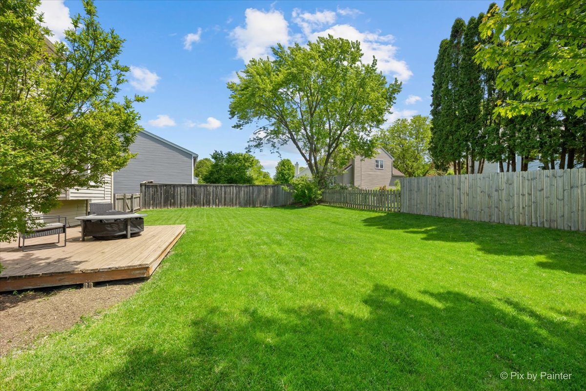 1150 Appleton Lane Geneva, IL 60134 - Photo 28 of 43 a view of a backyard with a garden and trees