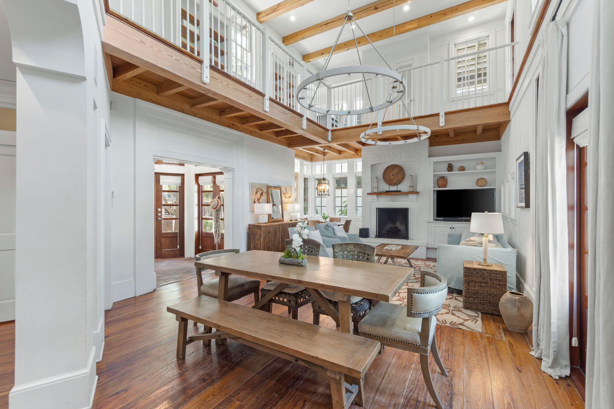 16 South Green Turtle Lane Inlet Beach, FL 32461 - Photo 11 of 59 a view of a dining room with furniture window and wooden floor