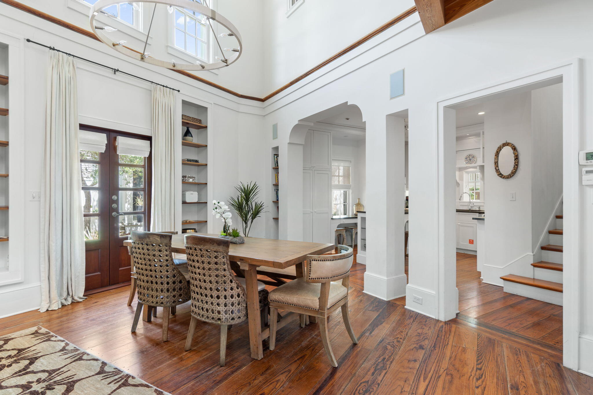 16 South Green Turtle Lane Inlet Beach, FL 32461 - Photo 17 of 59 a view of a dining room with furniture and wooden floor