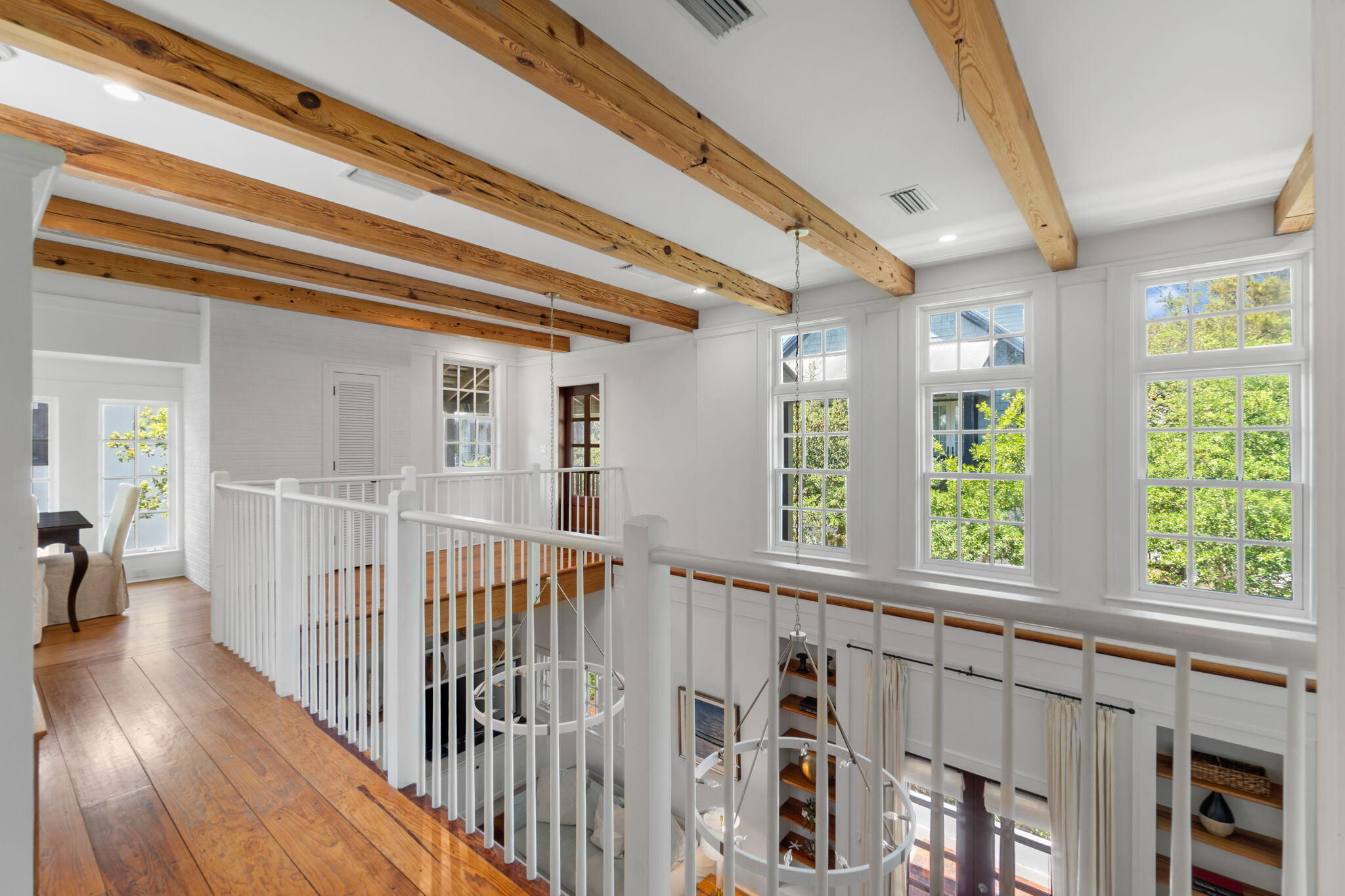 16 South Green Turtle Lane Inlet Beach, FL 32461 - Photo 30 of 59 a view of hallway with wooden floor and windows