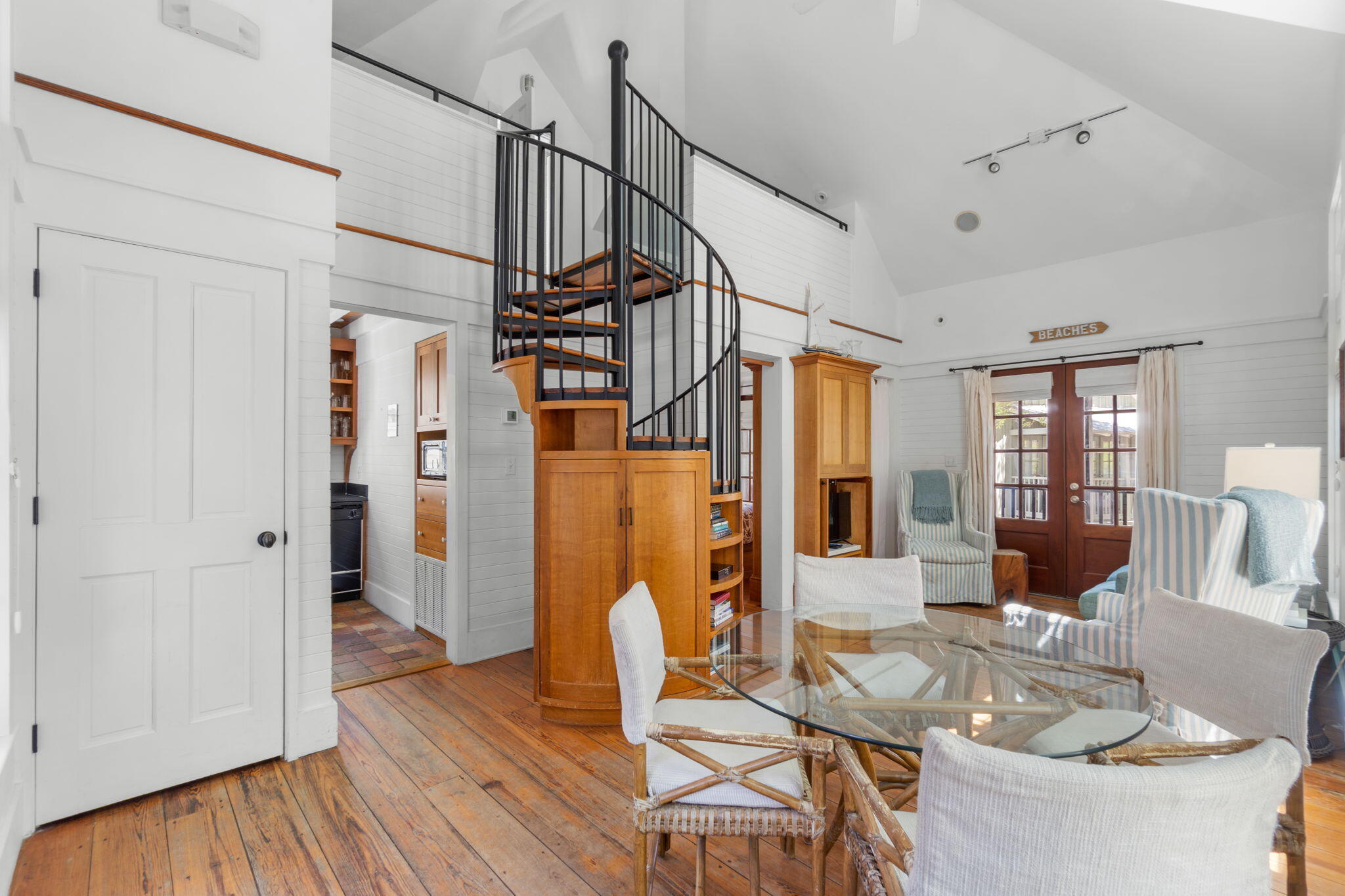 16 South Green Turtle Lane Inlet Beach, FL 32461 - Photo 45 of 59 a living room with furniture a wooden floor and windows
