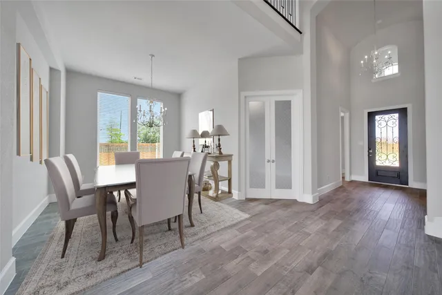 a view of a golf course with a lake