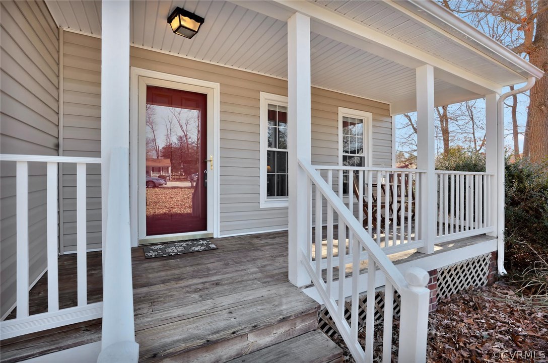 9905 Brenspark Road Chesterfield, VA 23832 - Photo 2 of 19 a view of staircase with railing and white walls