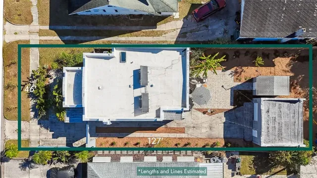 an aerial view of a city