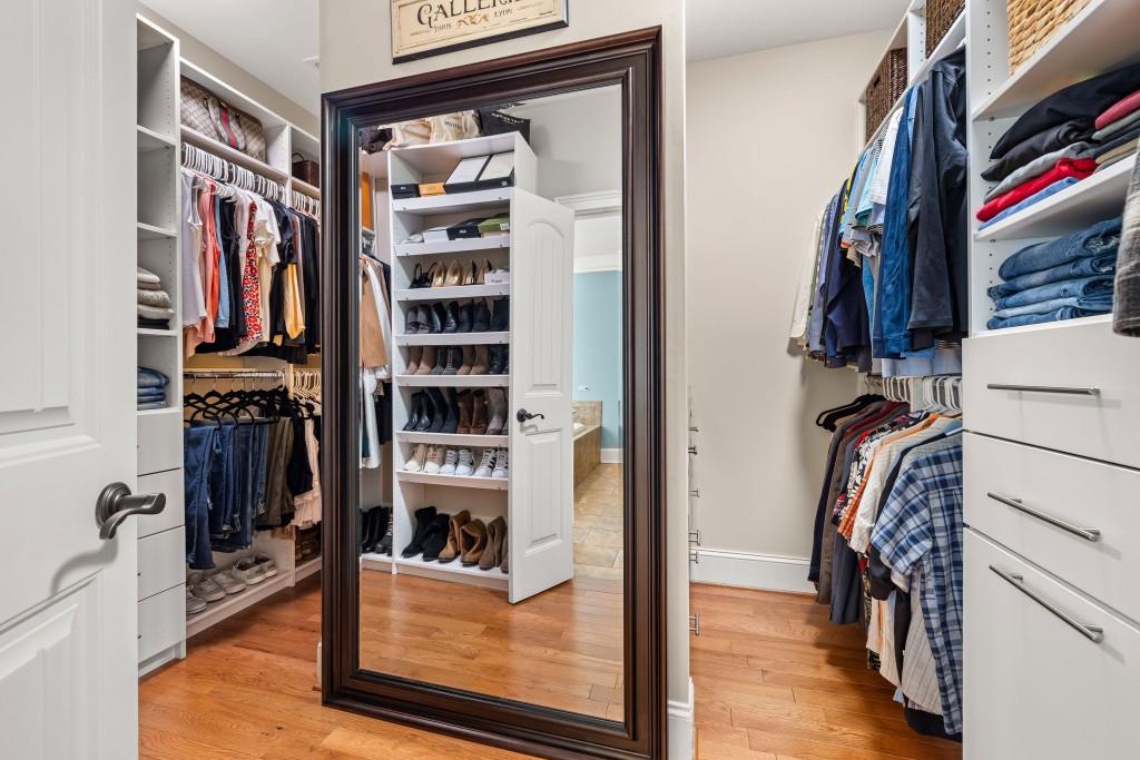 99 Madeline Anthony Road Dahlonega, GA 30533 - Photo 30 of 60 a view of walk in closet with clothes and shoes