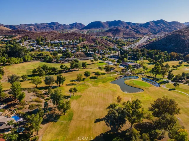 a view of a swimming pool with an ocean view