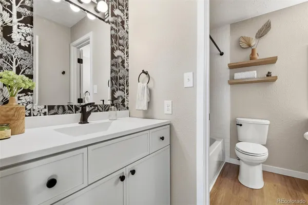 a bathroom with a sink and a toilet