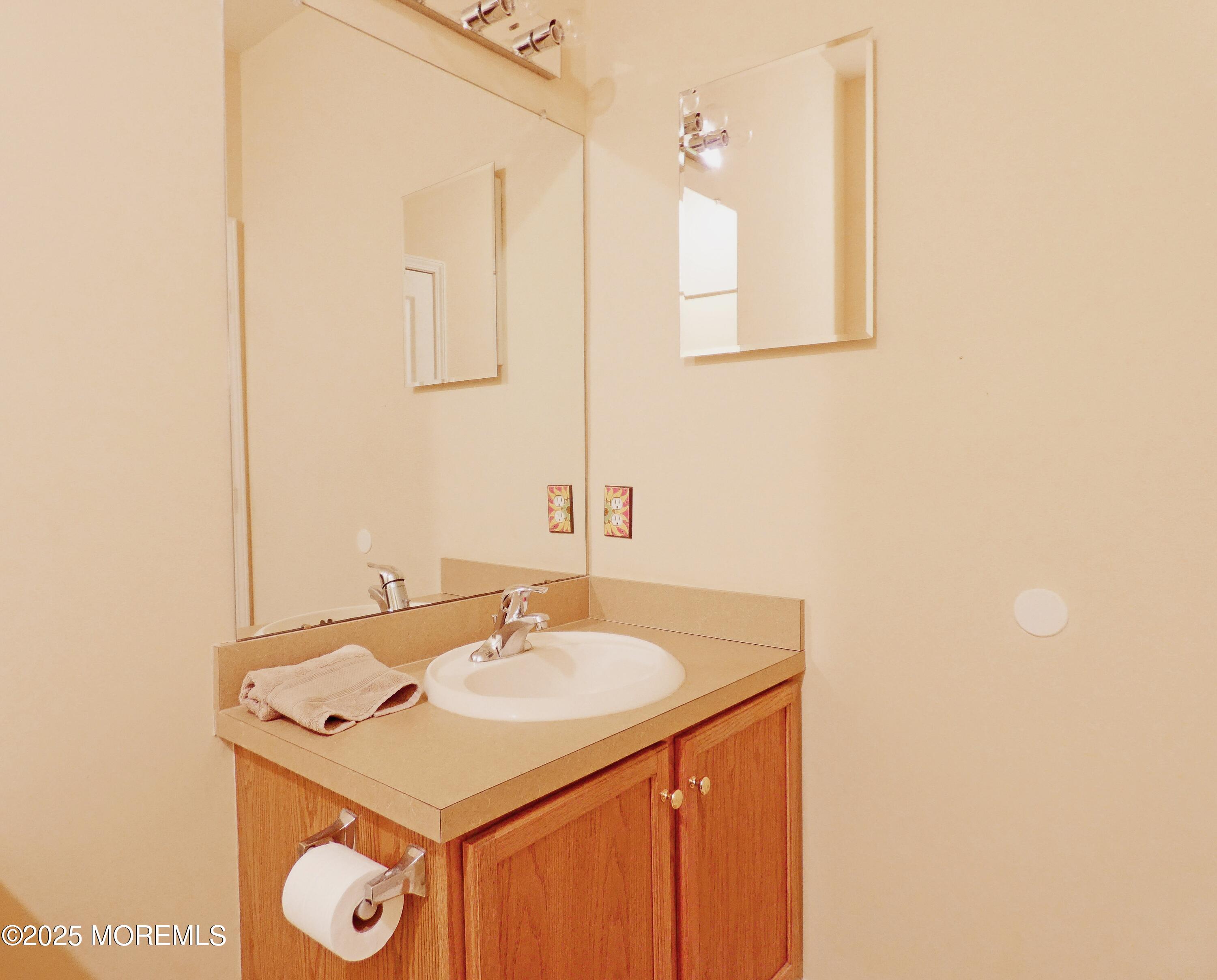 10 Lilly Drive Little Egg Harbor, NJ 08087 - Photo 14 of 28 a bathroom with a sink and a mirror