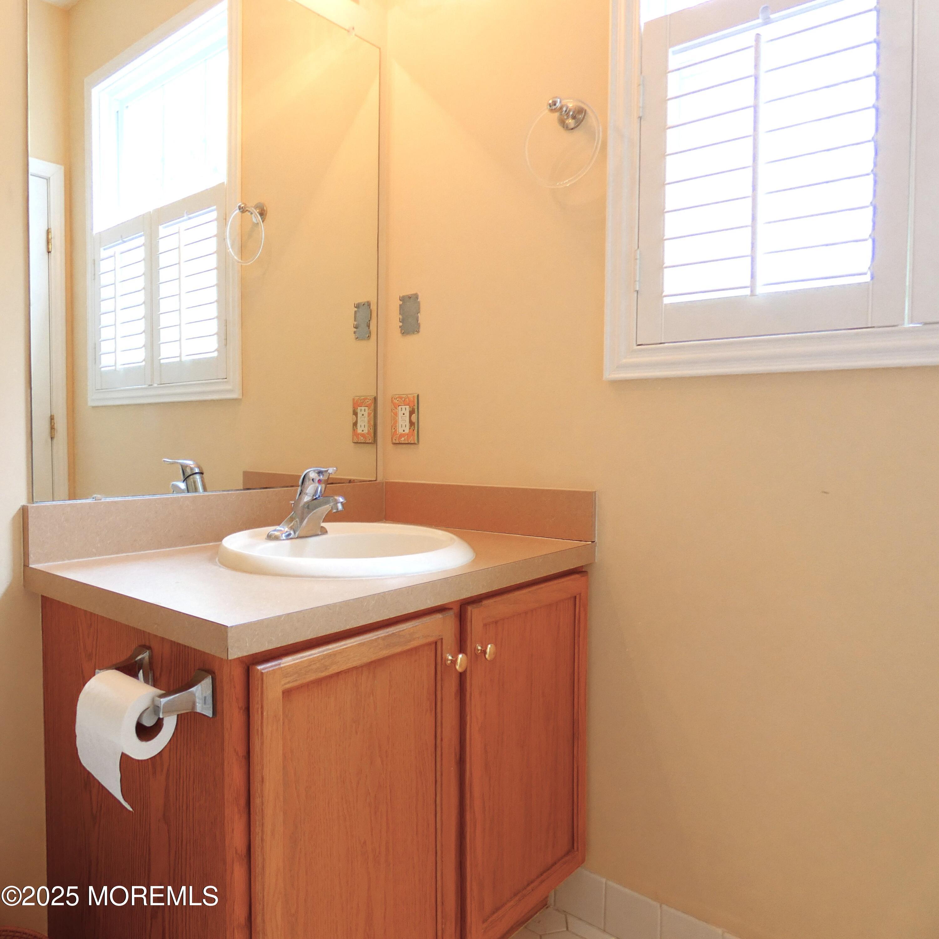10 Lilly Drive Little Egg Harbor, NJ 08087 - Photo 21 of 28 a bathroom with a sink and a mirror