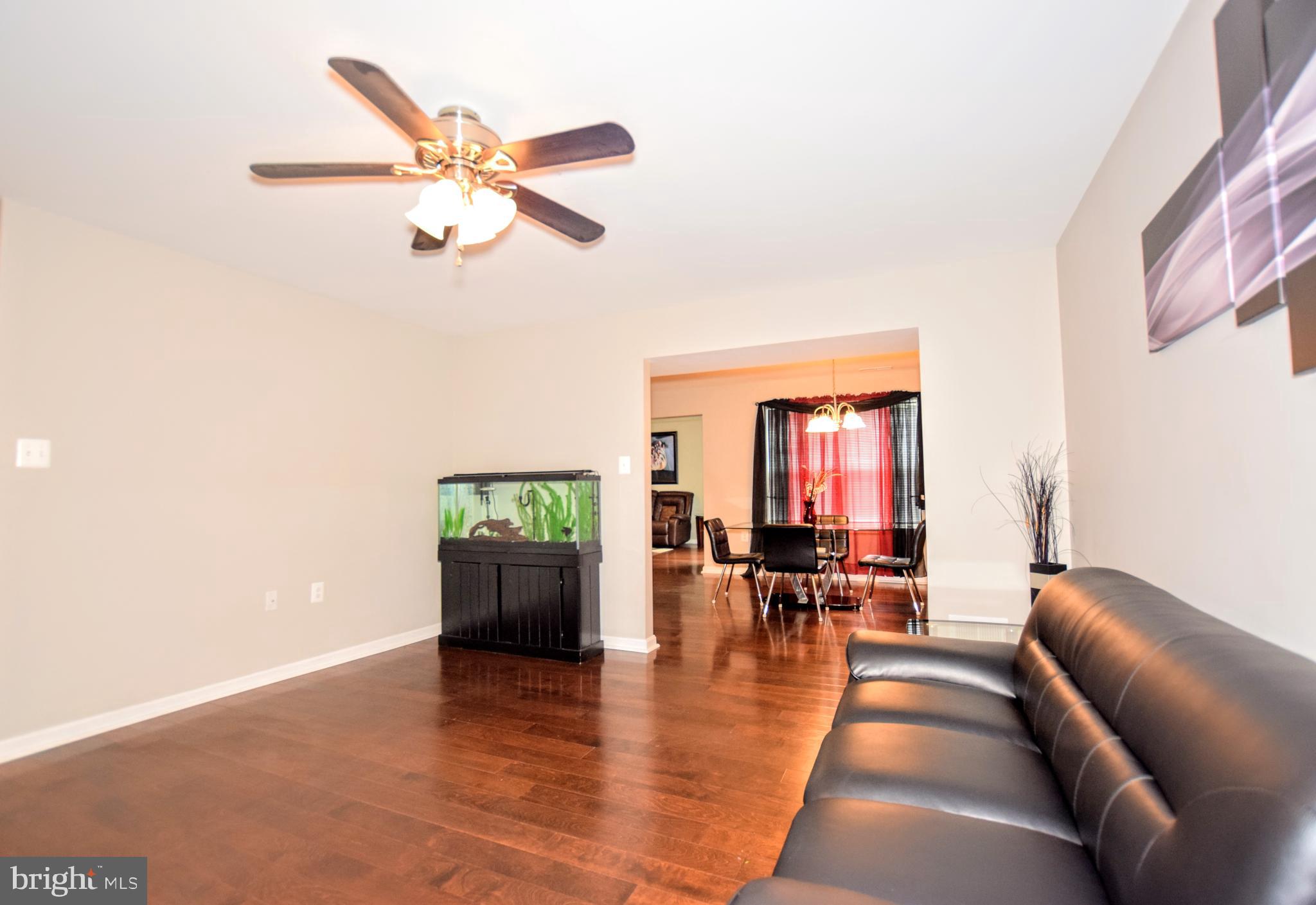 312 Laburnum Road Edgewood, MD 21040 - Photo 4 of 25 Spacious Living Rm w/ HW Floors, Ceiling Fan!