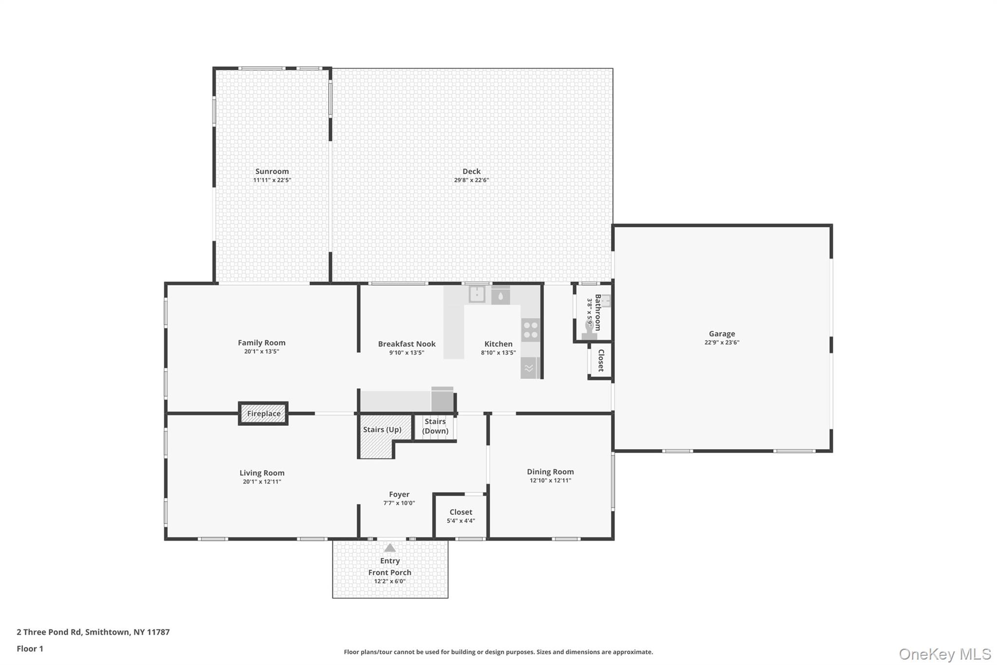 2 3 Pond Road Smithtown, NY 11787 - Photo 38 of 40 First Floor Floor Plan