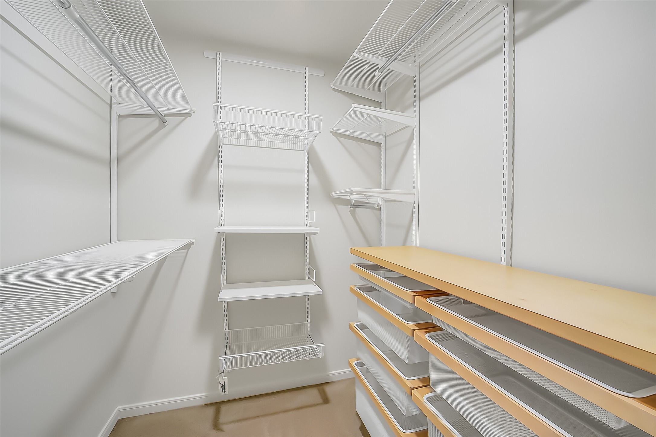 9519 Oxted Lane Spring, TX 77379 - Photo 23 of 40 a view of walk in closet with empty racks