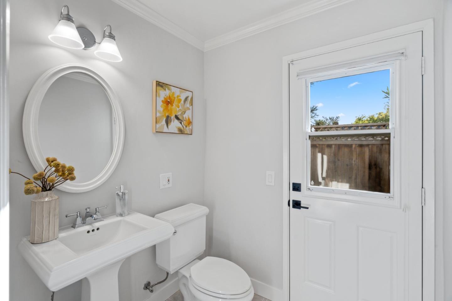 1720 Havenhurst Drive Los Altos, CA 94024 - Photo 25 of 49 a bathroom with a toilet a sink and mirror