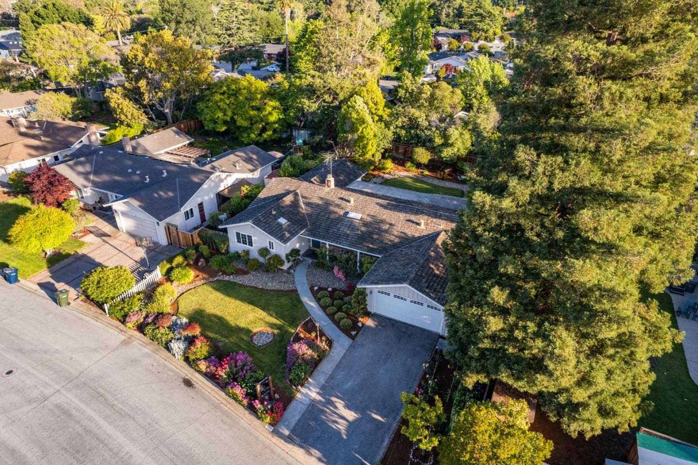 1720 Havenhurst Drive Los Altos, CA 94024 - Photo 33 of 49 an aerial view of residential houses with outdoor space