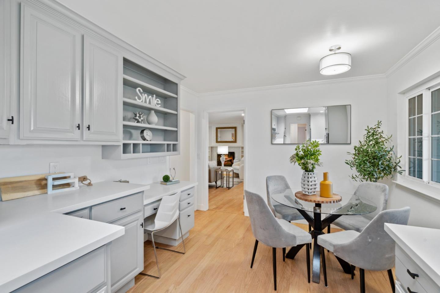 1720 Havenhurst Drive Los Altos, CA 94024 - Photo 10 of 49 a view of a dining room with furniture and wooden floor