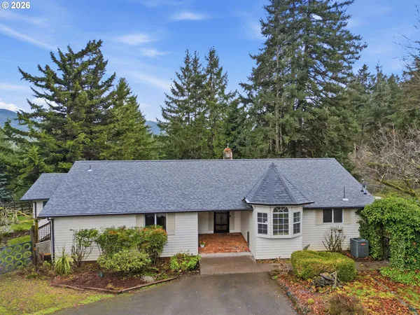a house view with a outdoor space