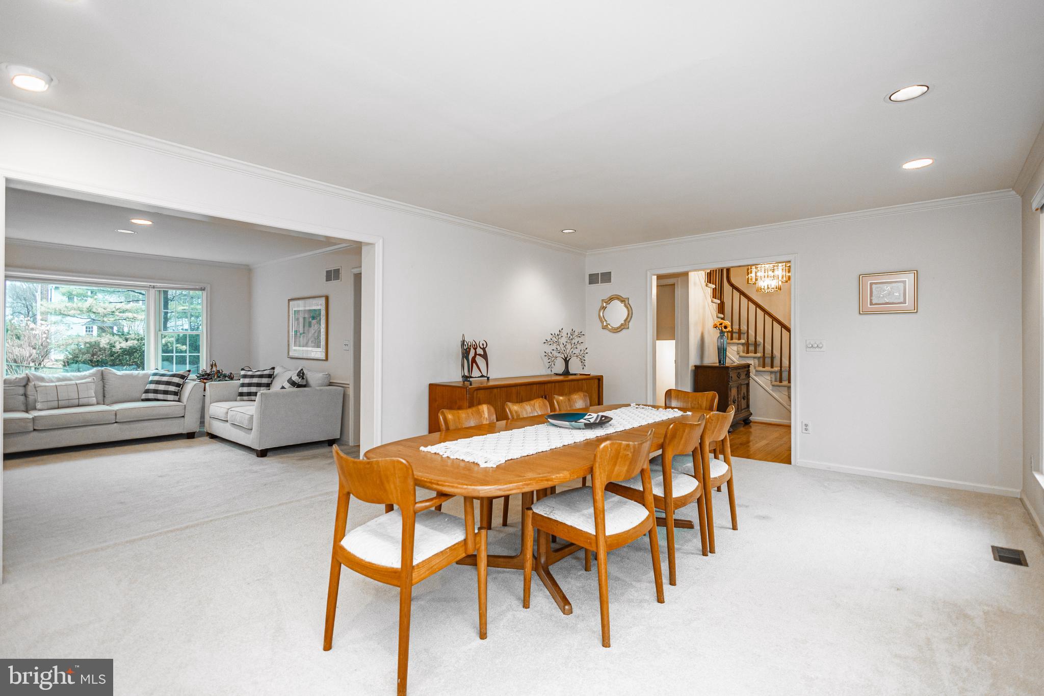 649 Teich Drive Yardley, PA 19067 - Photo 21 of 63 a view of a dining room with furniture and a livingroom