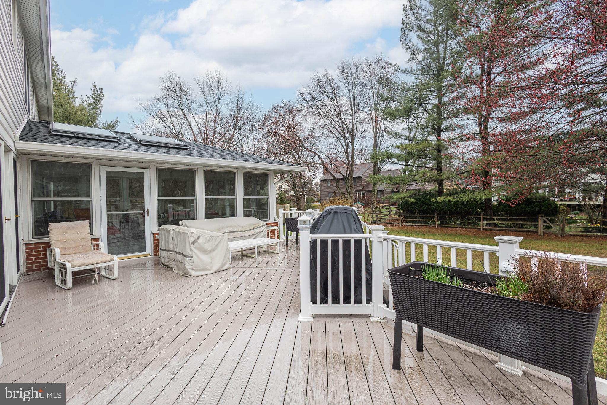 649 Teich Drive Yardley, PA 19067 - Photo 48 of 63 a view of a deck with couches and wooden floor