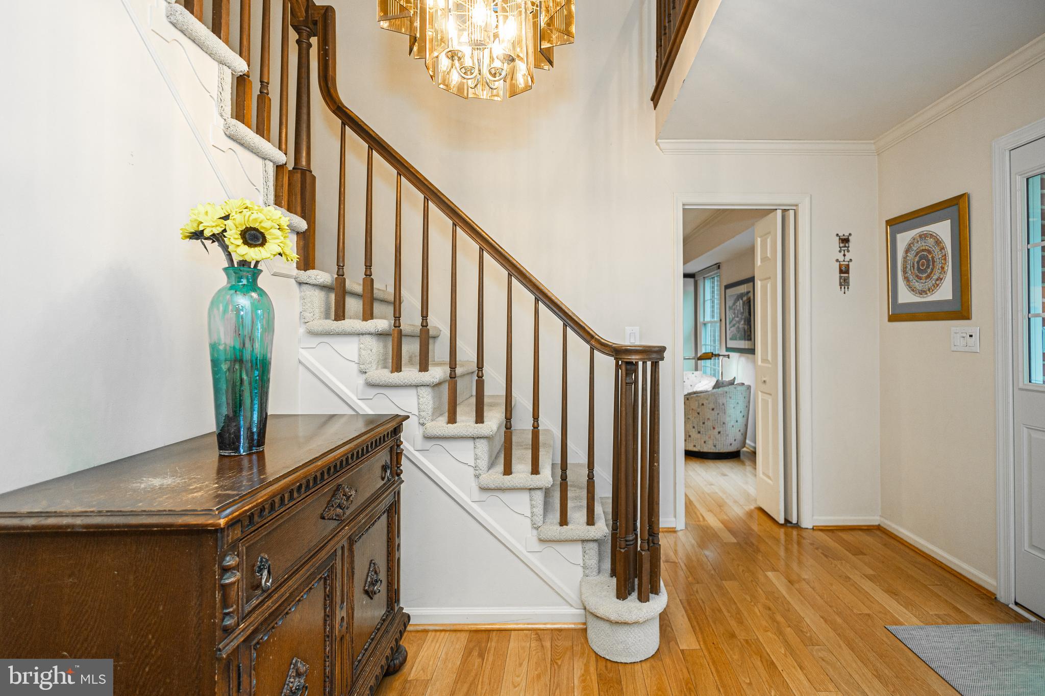 649 Teich Drive Yardley, PA 19067 - Photo 7 of 63 a view of entryway and hall with wooden floor