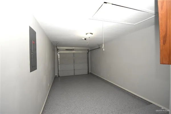a view of a room with an empty space