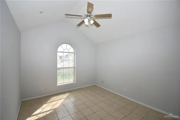 an empty room that has a window