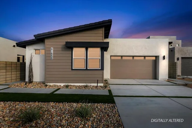 a front view of a house