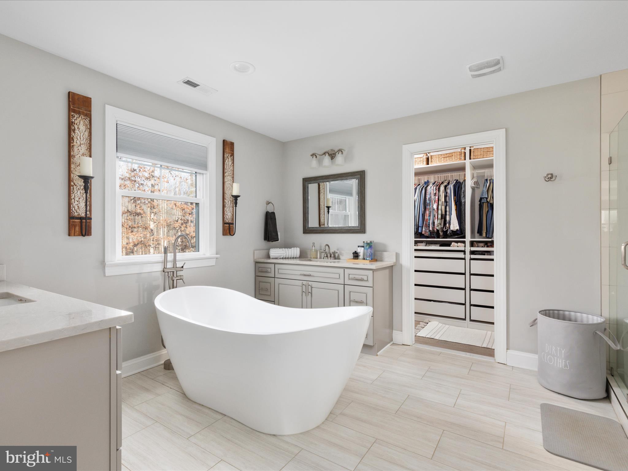 12745 Bristersburg Road Midland, VA 22728 - Photo 32 of 64 Primary soaking tub w/heated floors