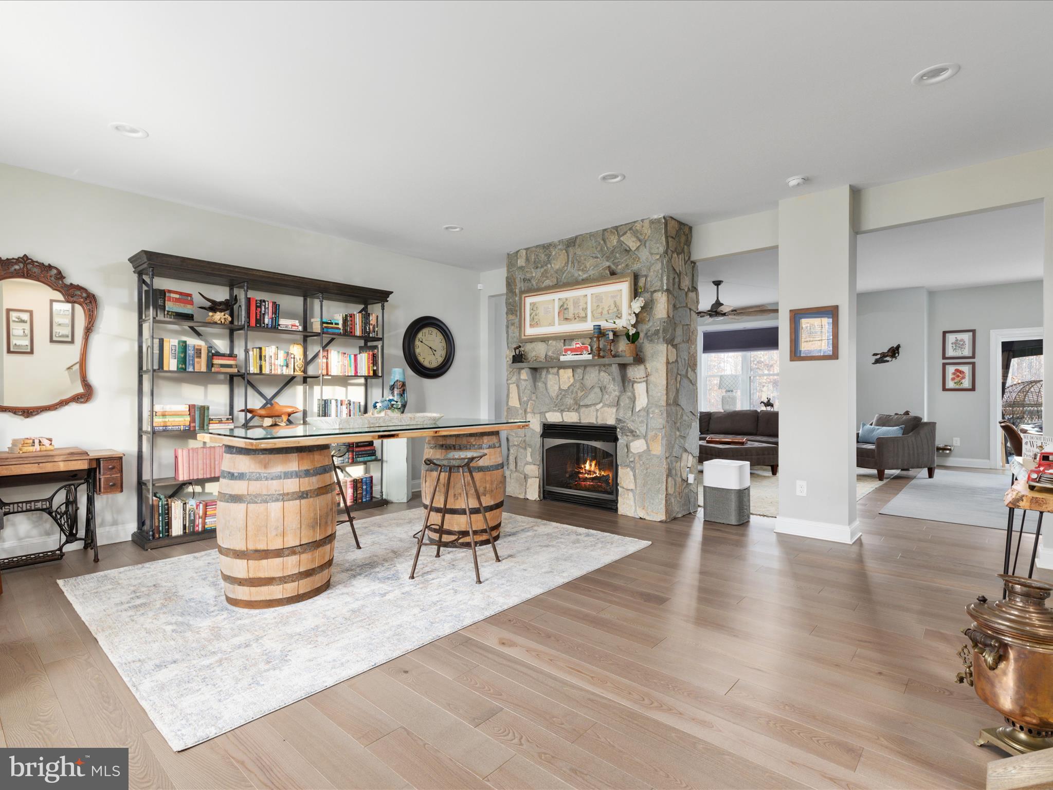 12745 Bristersburg Road Midland, VA 22728 - Photo 5 of 64 Beautiful floor to ceiling stone fireplace
