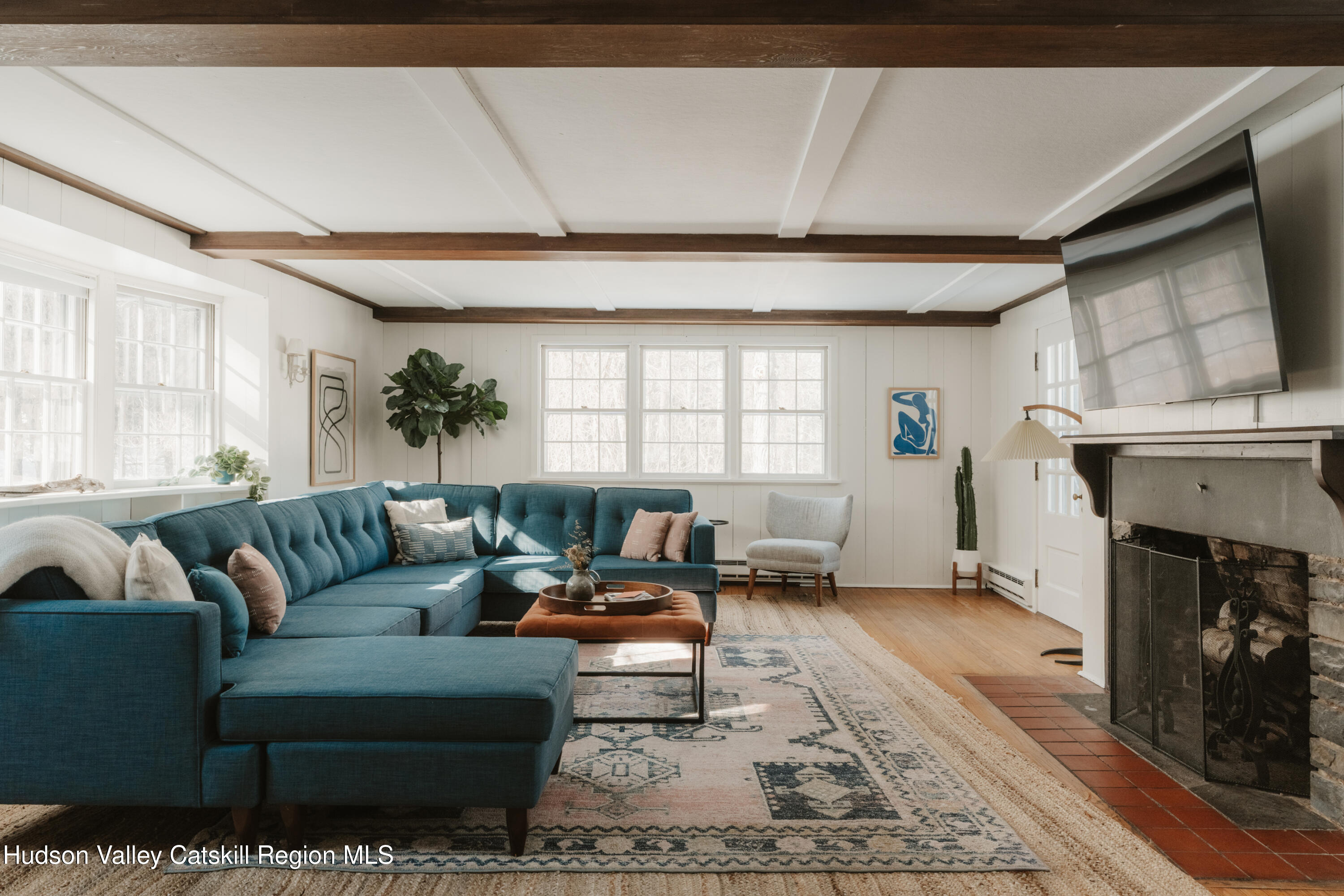 114 Dutchtown Road Saugerties, NY 12477 - Photo 14 of 44 a living room with furniture and a fireplace