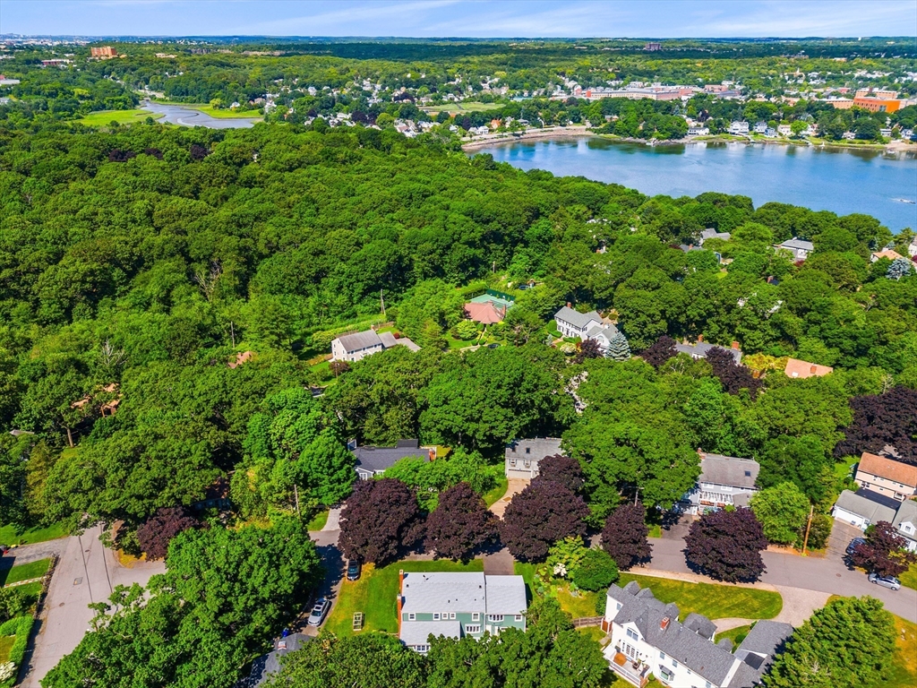 5 Crestwood Road Marblehead, MA 01945 - Photo 28 of 28 an aerial view of a residential houses with outdoor space and trees all around