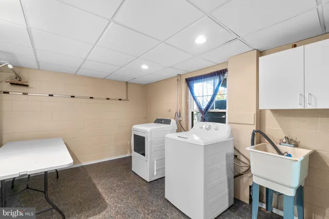 a room with storage and utility