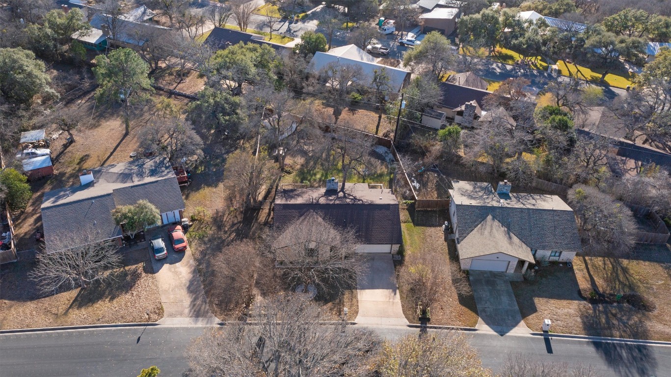 1204 Dunman Drive Georgetown, TX 78628 - Photo 38 of 40 an aerial view of a house with a yard and tree s