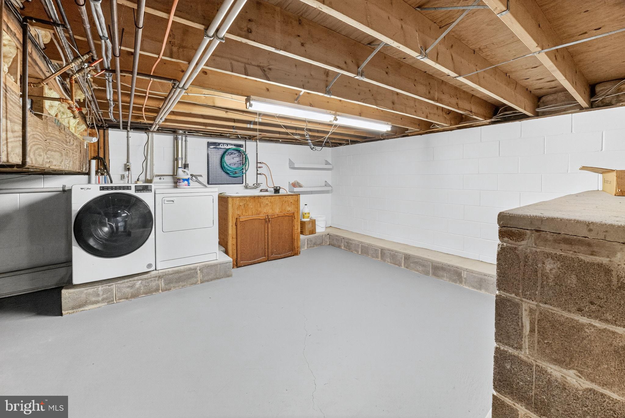 275 Sally Ann Furnace Road Mertztown, PA 19539 - Photo 33 of 33 Spacious, functional basement laundry area.