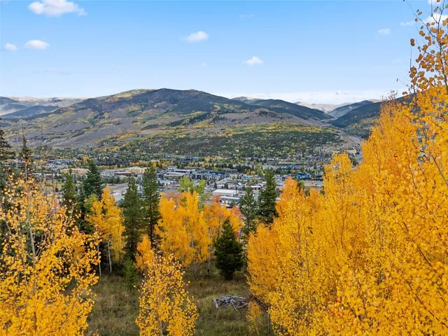 a view of lake and mountain