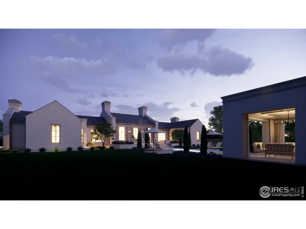 a view of a house with a patio