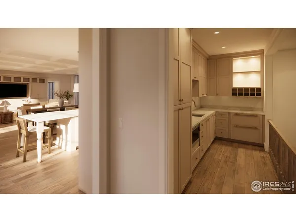 a open kitchen with stainless steel appliances granite countertop a refrigerator and a sink