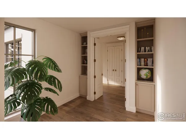 a black and white photo of a living room