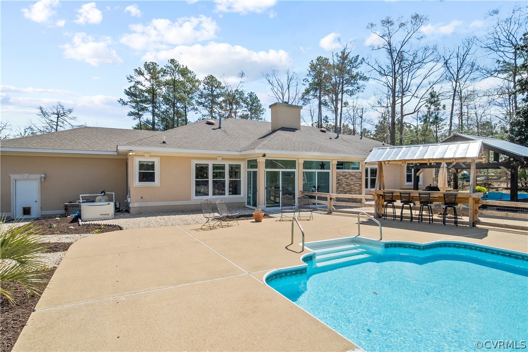 12700 Coalboro Road Chesterfield, VA 23838 - Photo 41 of 50 a front view of a house with sitting area and garden