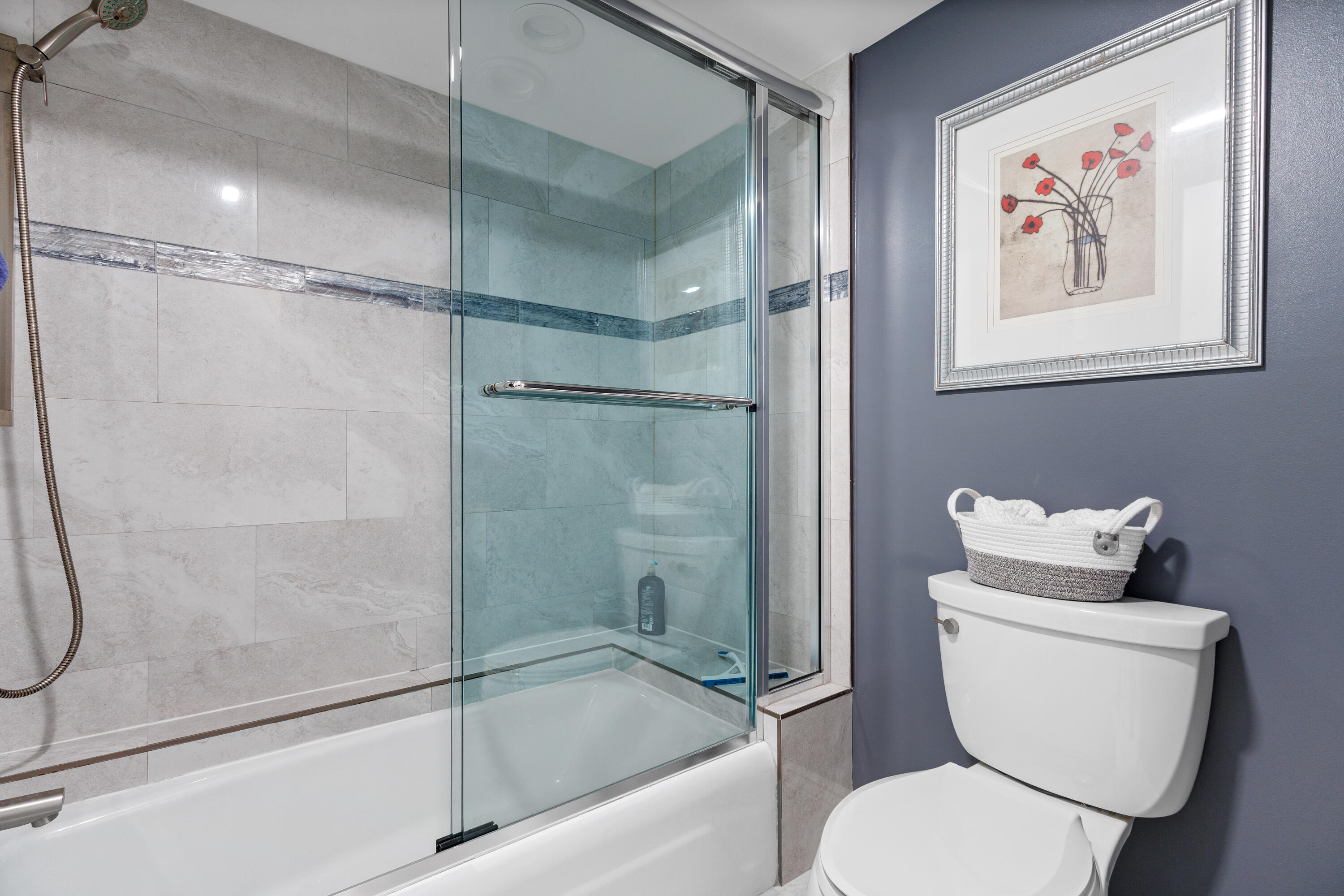 4750 South Ocean Boulevard, Unit 204 Highland Beach, FL 33487 - Photo 13 of 30 a bathroom with a toilet and a shower