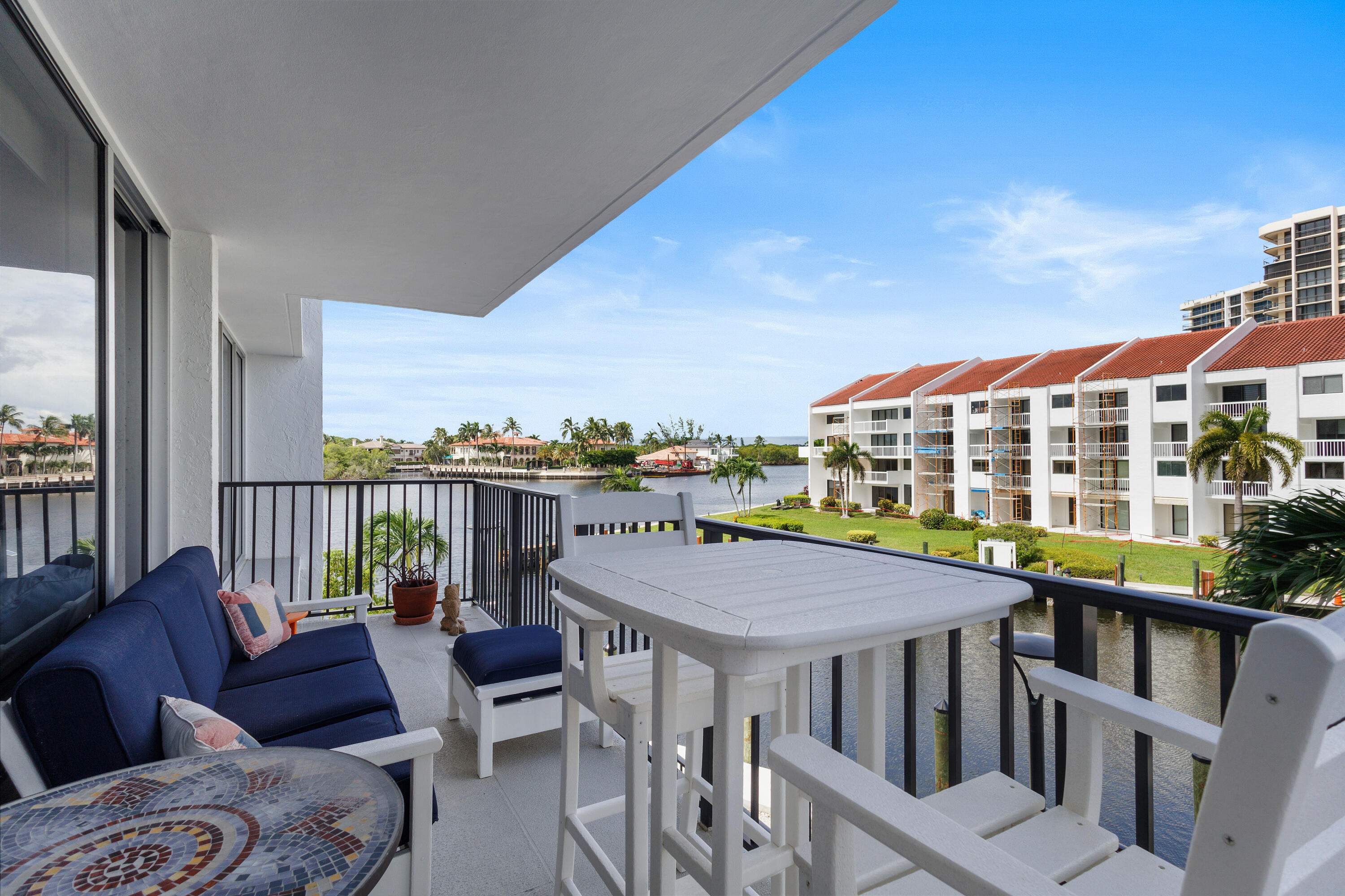 4750 South Ocean Boulevard, Unit 204 Highland Beach, FL 33487 - Photo 16 of 30 a view of a balcony with furniture
