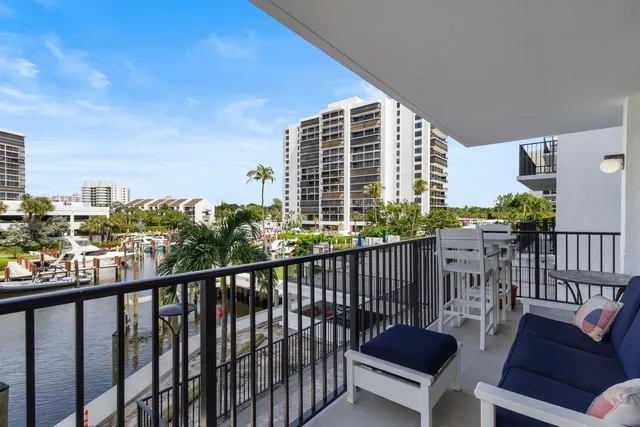 a view of city from balcony