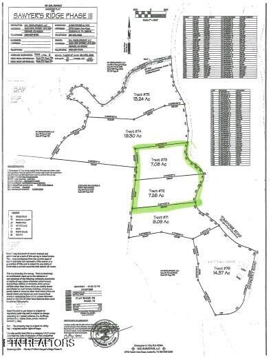 14.34-ac Tomahawk Road Jamestown, TN 38556 - Photo 17 of 42 SURVEY - BOTH LOTS