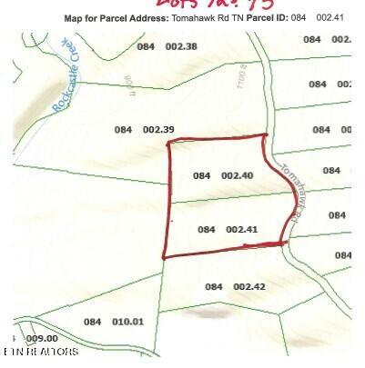 14.34-ac Tomahawk Road Jamestown, TN 38556 - Photo 42 of 42 TOPO MAP- BOTH LOTS