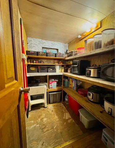 a view of storage and utility room